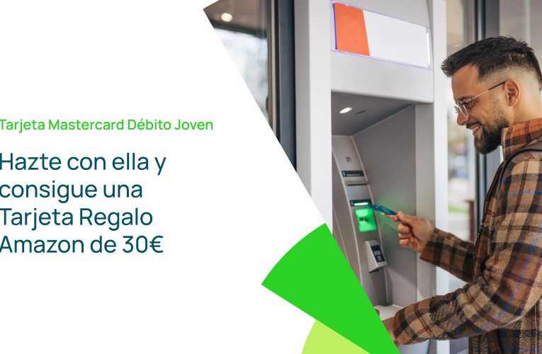 Nueva promoción de 500 tarjetas regalo de Amazon de 30 euros para jóvenes por la contratación y uso de tarjetas