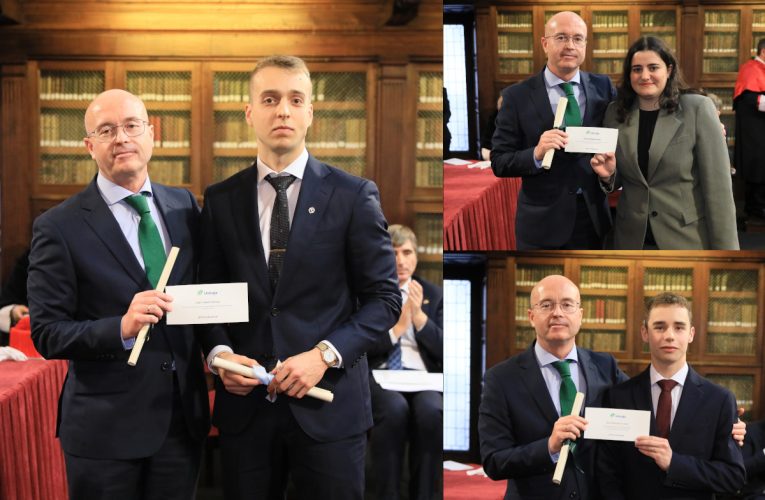Juan Villazón recibe el Premio Unicaja al Mejor Expediente de la Universidad de Oviedo