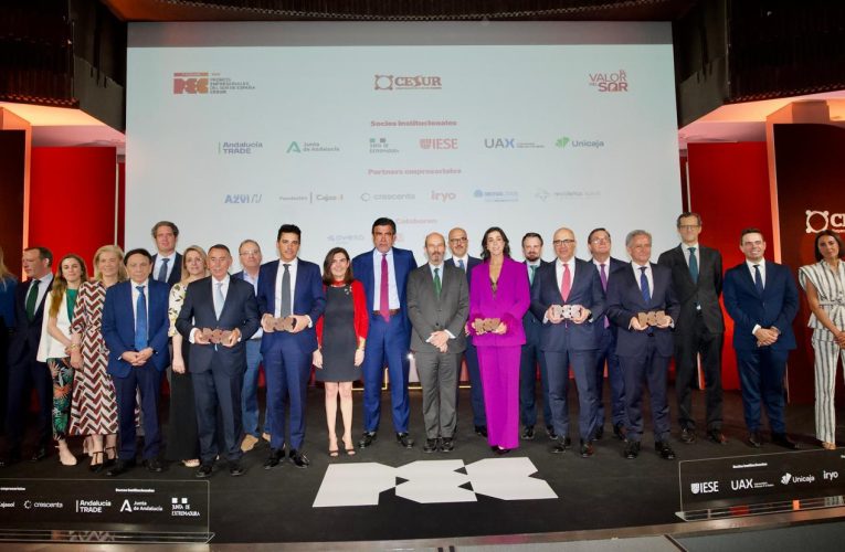 Los VII Premios PEC de Cesur reconocen el buen trabajo, la innovación y el compromiso social de las empresas, con el apoyo de Unicaja