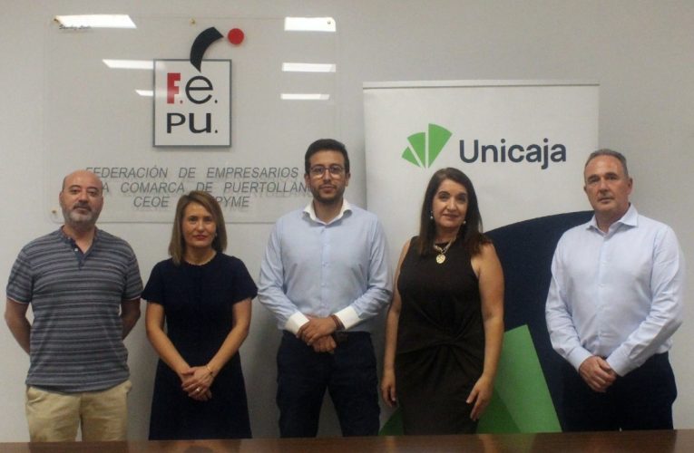 Unicaja y FEPU firman un acuerdo para mejorar el acceso a financiación de empresas y autónomos de Puertollano y Comarca